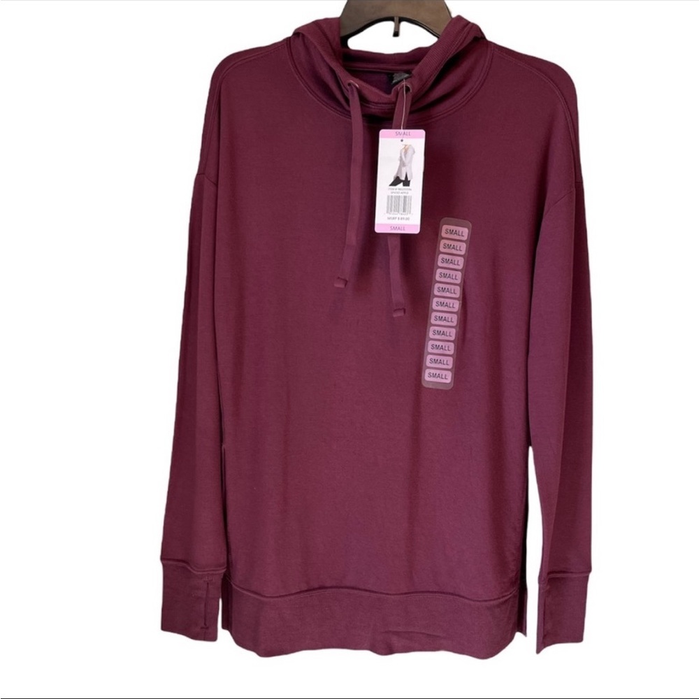 Active Life Women's Modal Hoodie Tunic- Split sides size Small